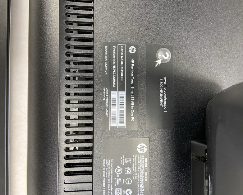 HP 23-F217C AIO AMD A8-5500 3.2GHz 8GB RAM No HDD No OS