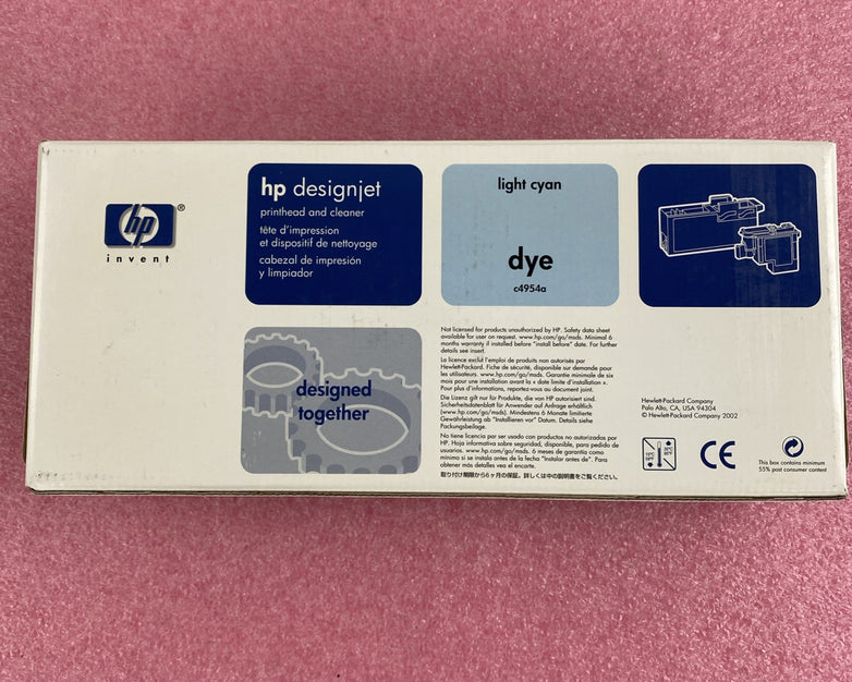 HP C4954A 81 Light Cyan Printhead and cleaner Designjet 5000 25 APR 2008