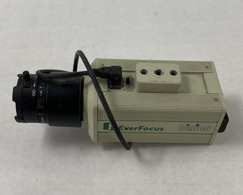 EverFocus EQ200A/NN Color Digital Camera 1/3" 3.5-8mm Lens For Parts or Repair