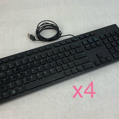 Dell KB216t Wired USB Keyboard (Lot of 4)