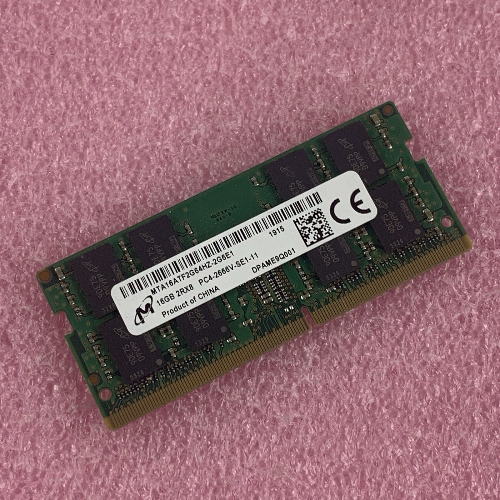 Micron MTA16ATF2G64HZ-2G6E1 16 GB DDR4-2666 PC4-21300 260-Pin Laptop Memory RAM0