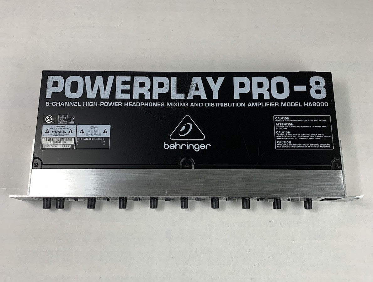 Behringer PowerPlay Pro-8 HA8000 8-Channel Headphone Mixer and Amplifier