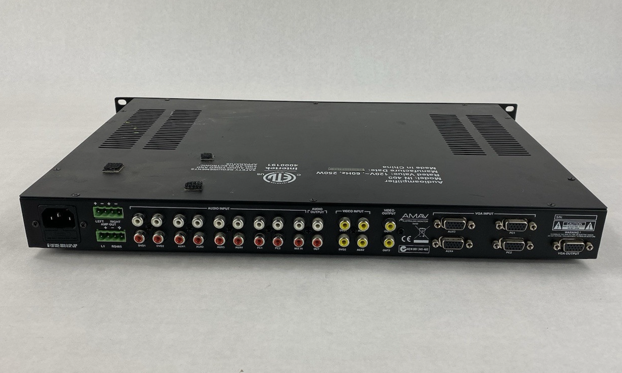 Australian Monitor IN400 Audio Amplifier Tested