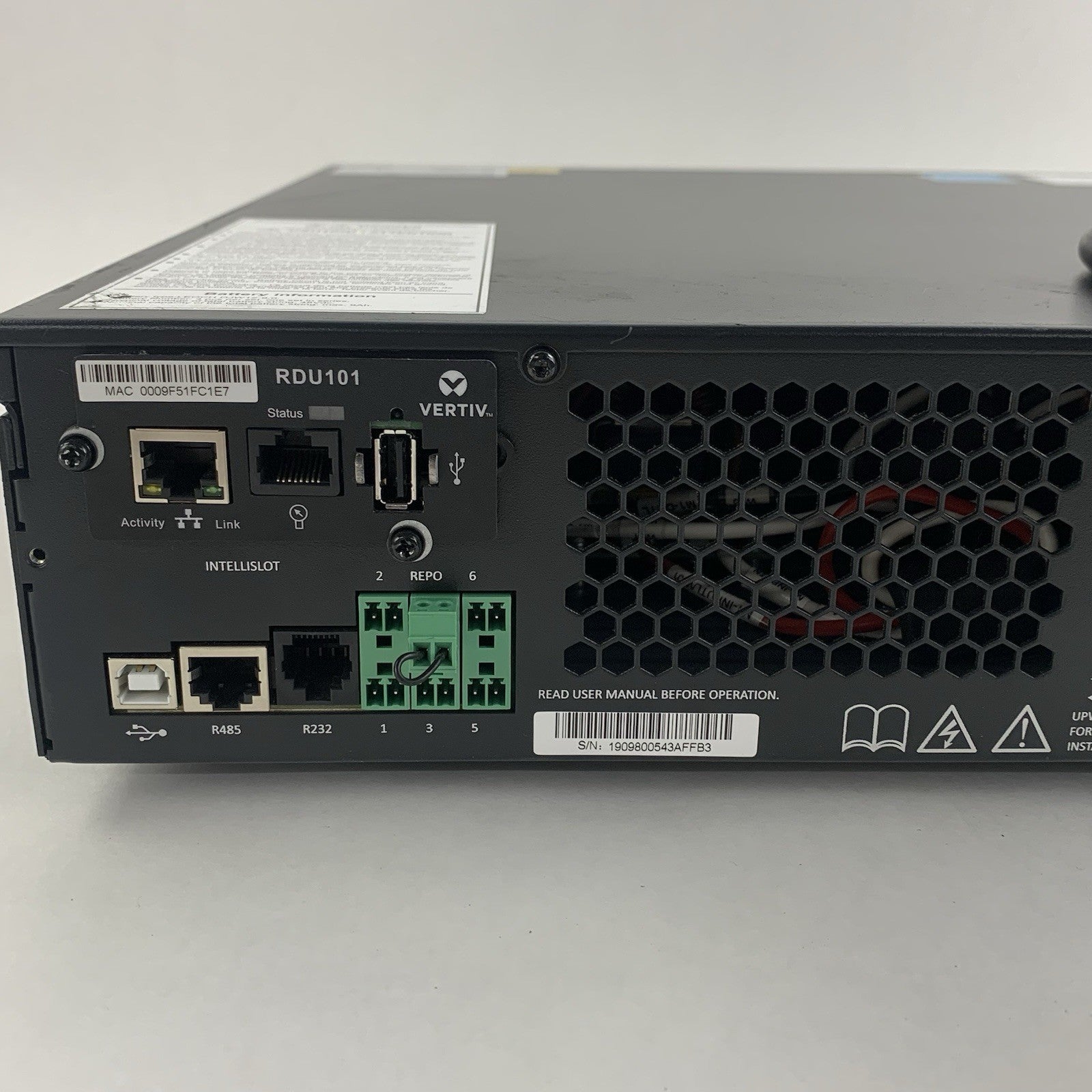 Vertiv GXT5-2000LVRT2UXL 2000VA 1800W UPS RDU101 Tested No Batteries No Ears8