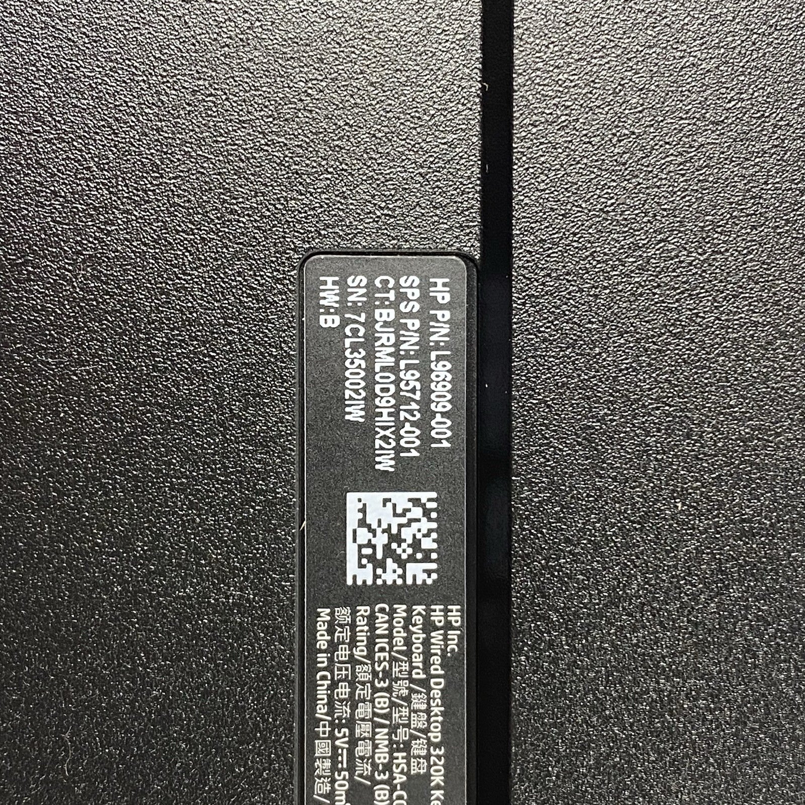 HP L96909-001 HSA-C001K Halley USB Keyboard (Lot of 12)