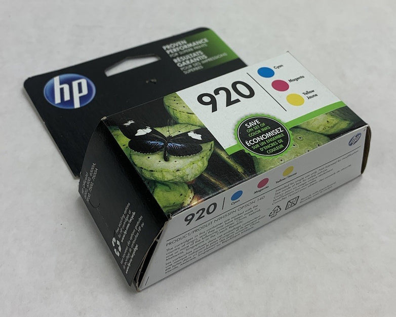 HP N9H55FN 920 Ink Cartridges Cyan Magenta Yellow EXP Oct. 2019 (Lot of 4)