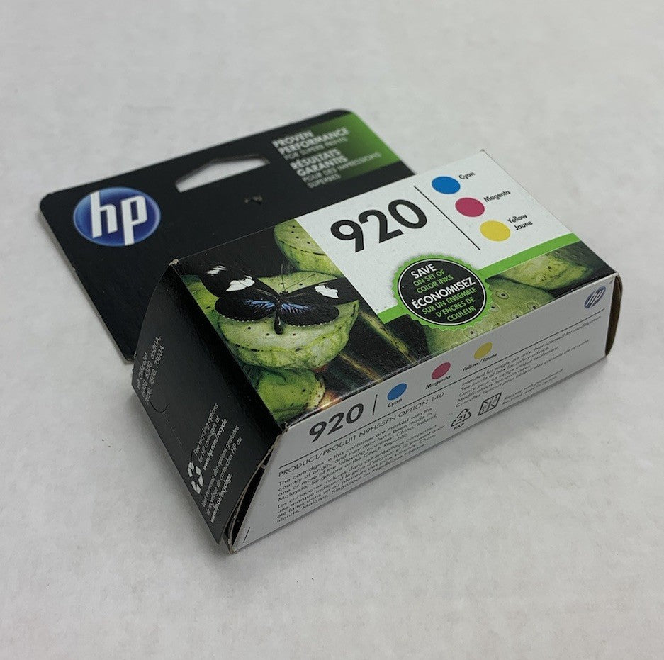 HP N9H55FN 920 Ink Cartridges Cyan Magenta Yellow EXP Oct. 2019 (Lot of 4)