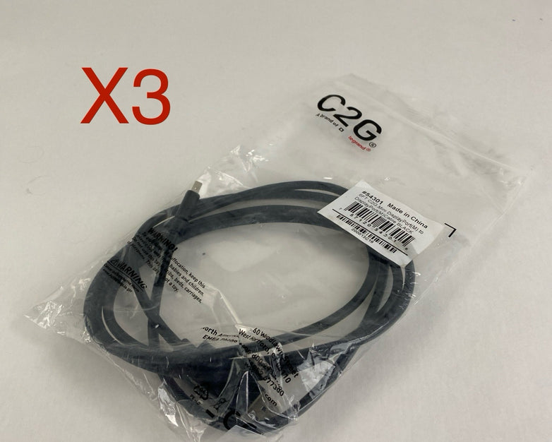 C2G 54301 6FT Mini Display Port Mini- DP to standard DP Lot of 3