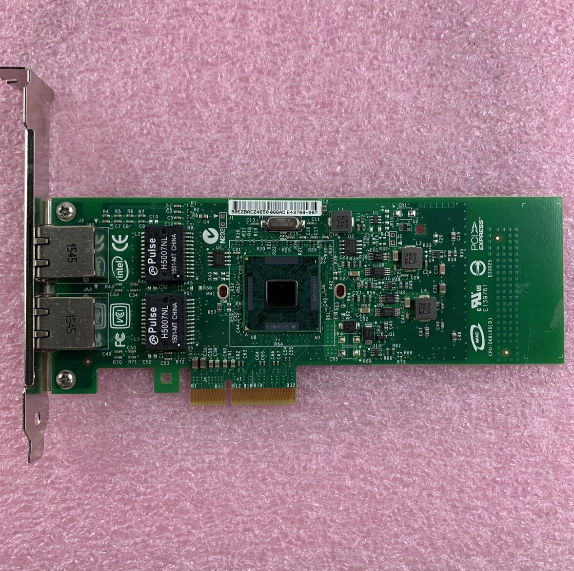 Intel CPU-D68166 Dual-Port Gigabit ET PCIe Server Adapter E139761