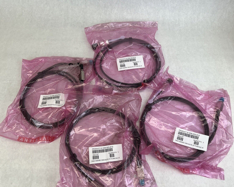 EMC Amphanol Molex 2M Mini-HDX4 to Mini-SASX4 Cable 038-003-810 (Lot of 4)