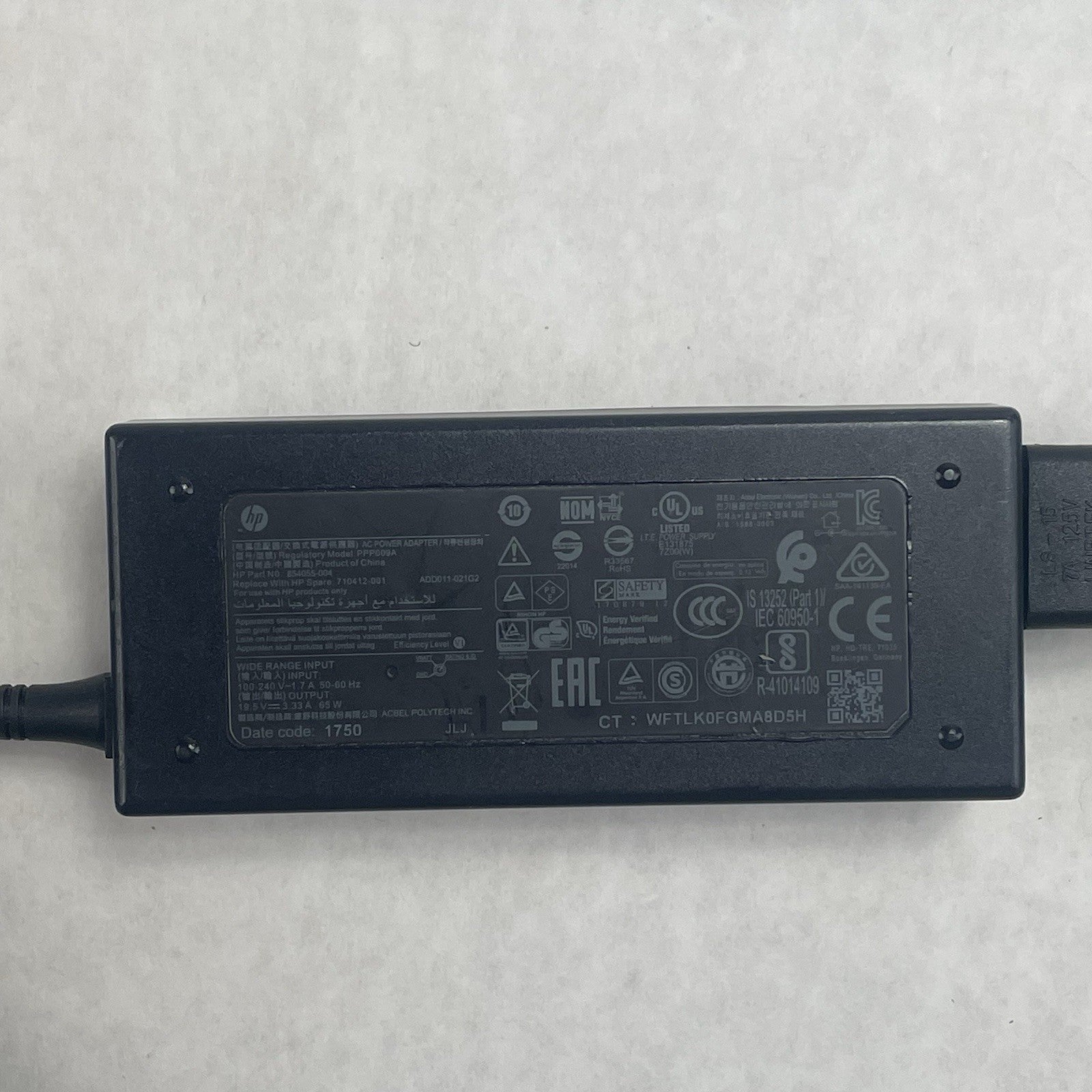 HP PPP012L  Power Supply AC Adapter Charging Cable