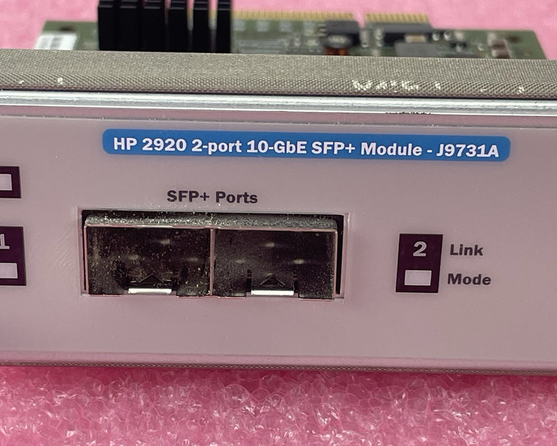 HP J9731A 2920 2 Port 10GbE SFP Module Tested & Reset