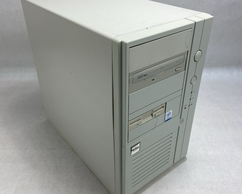 Vintage Inter-Tel Beige Mid Tower Computer Case AGI HP-P3507F5W 350W PSU