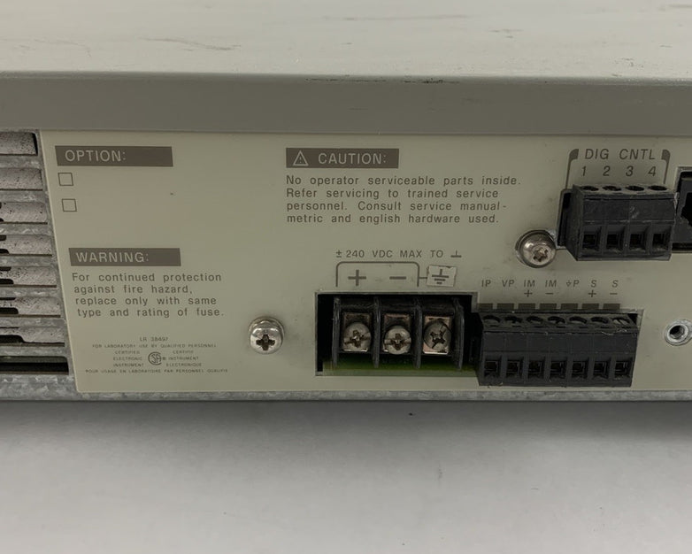 Hewlett Packard 6643A System DC Power Supply - Parts or Repair