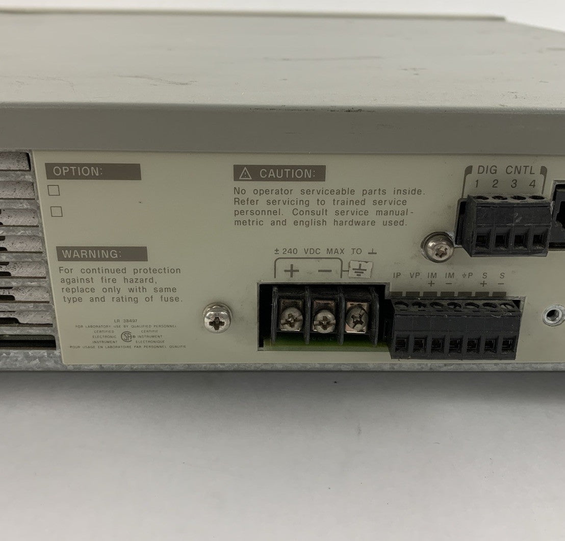 Hewlett Packard 6643A System DC Power Supply - Parts or Repair6
