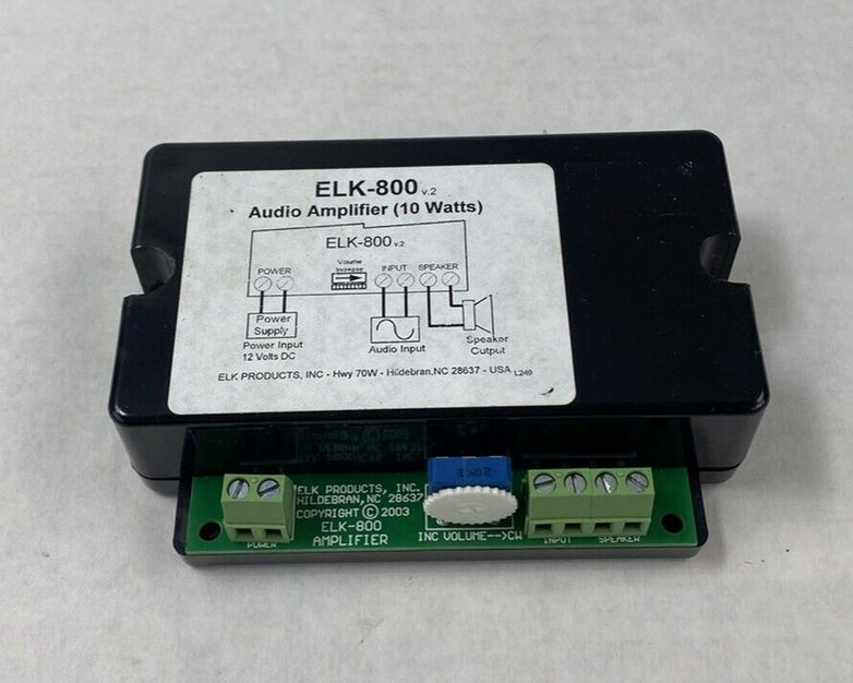 ELK-800 v.2 Audio Amplifier 12 VDC 10 Watts