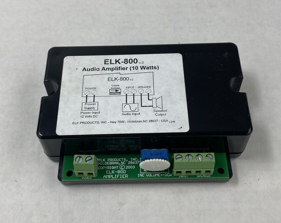 ELK-800 v.2 Audio Amplifier 12 VDC 10 Watts