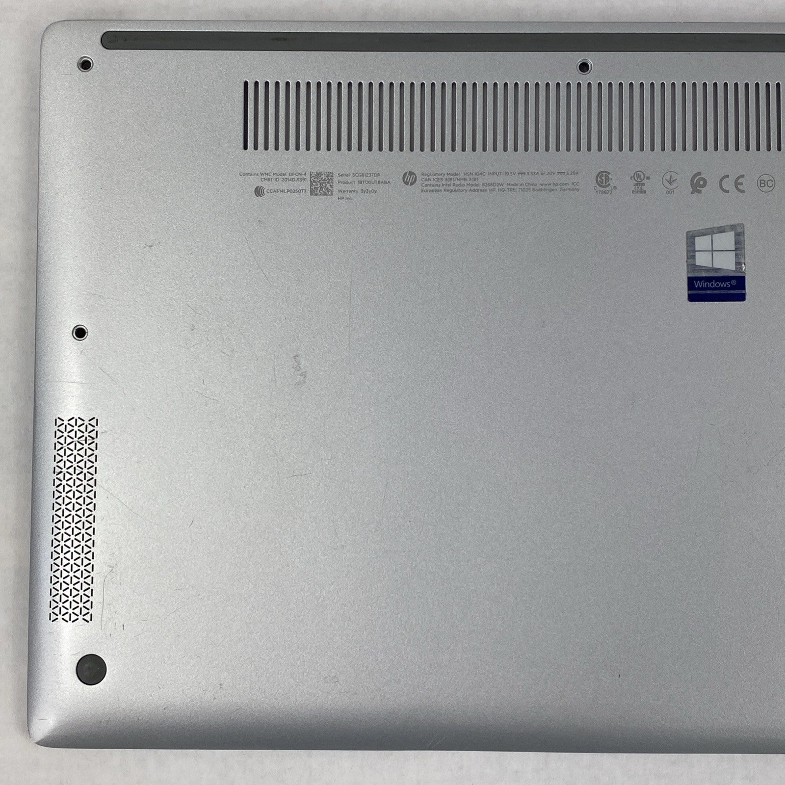 HP EliteBook x360 1030 G2 14" Laptop Bottom Base Cover Assembly