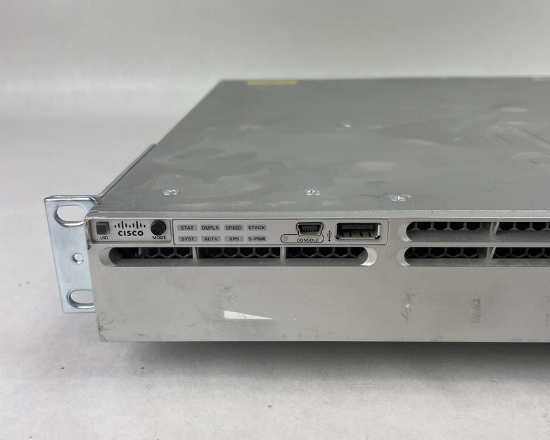 Cisco WS-C3850-12XS-S V02 IP Base Switch 12 SFP+ Eth Port 2X PSU - Tested