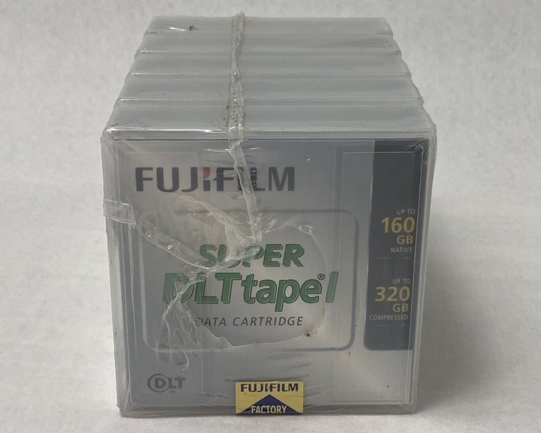 Lot of 5 Fujifilm Super DLT Tape 1 160GB Native 320GB Compressed