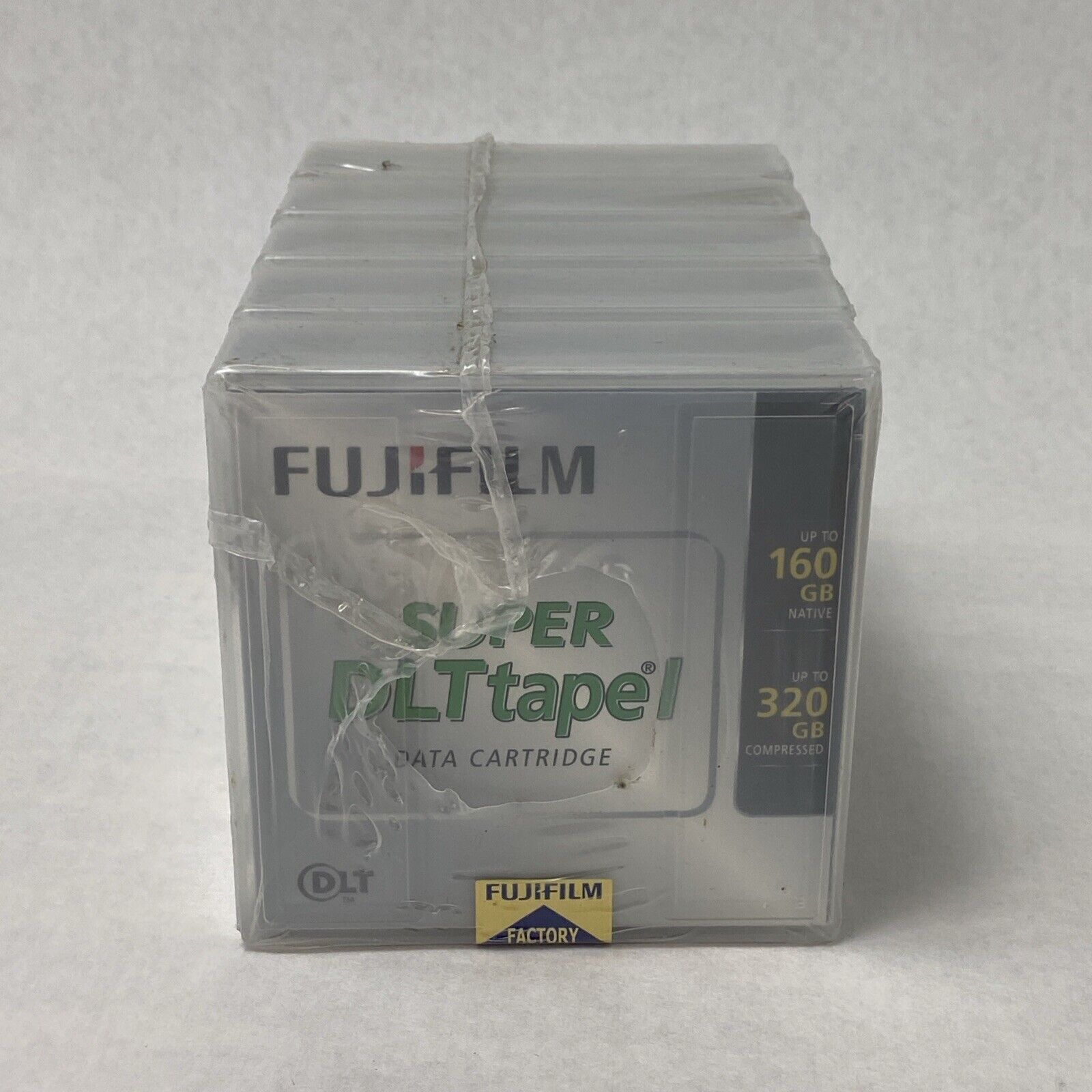 Lot of 5 Fujifilm Super DLT Tape 1 160GB Native 320GB Compressed
