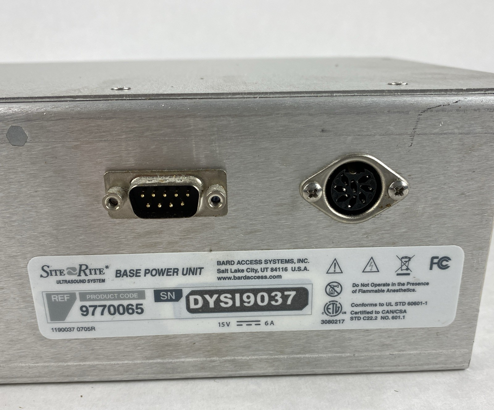 Site Rite 9770065 Base Power Unit Untested