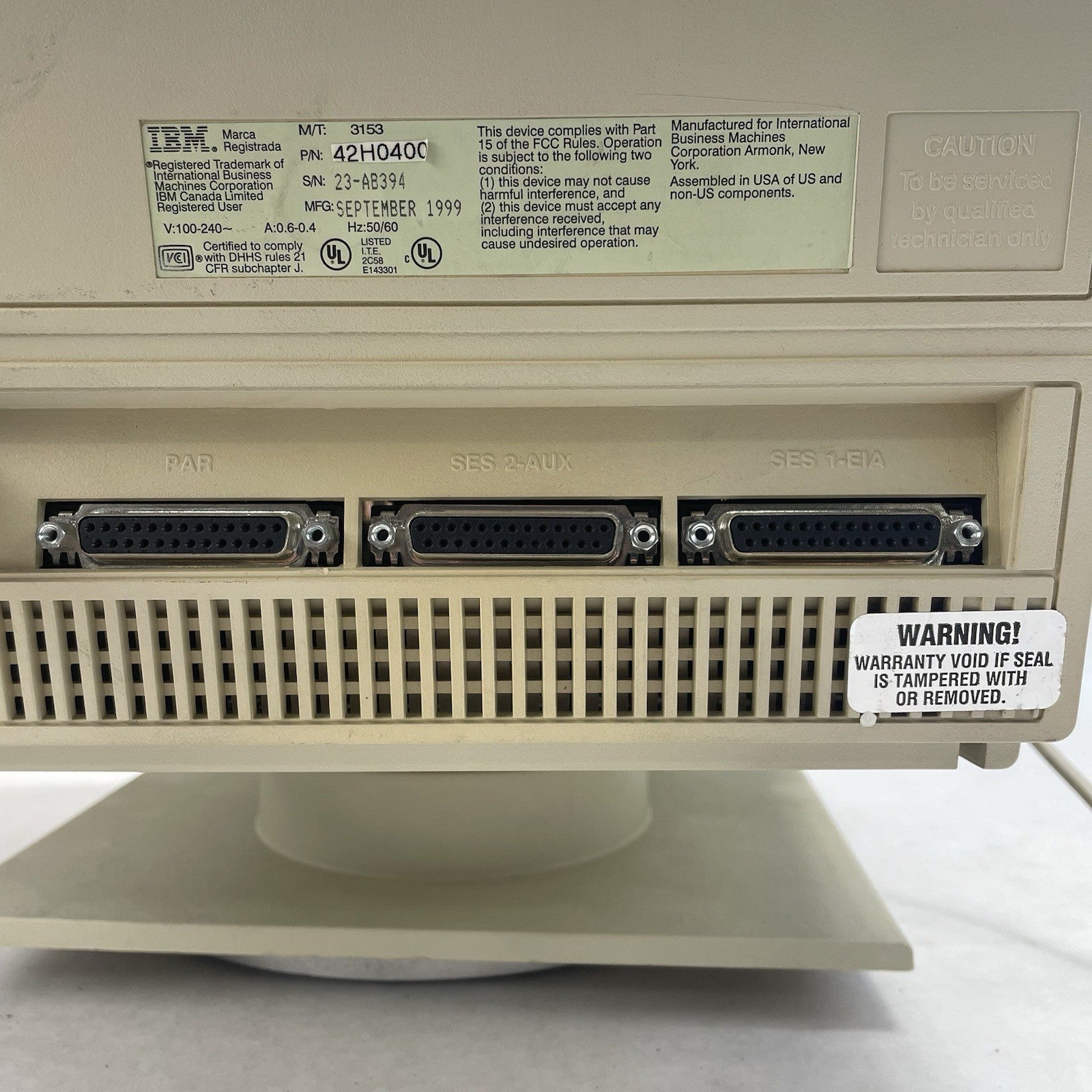 IBM Info Window II 3153 CRT Terminal Power Tested8