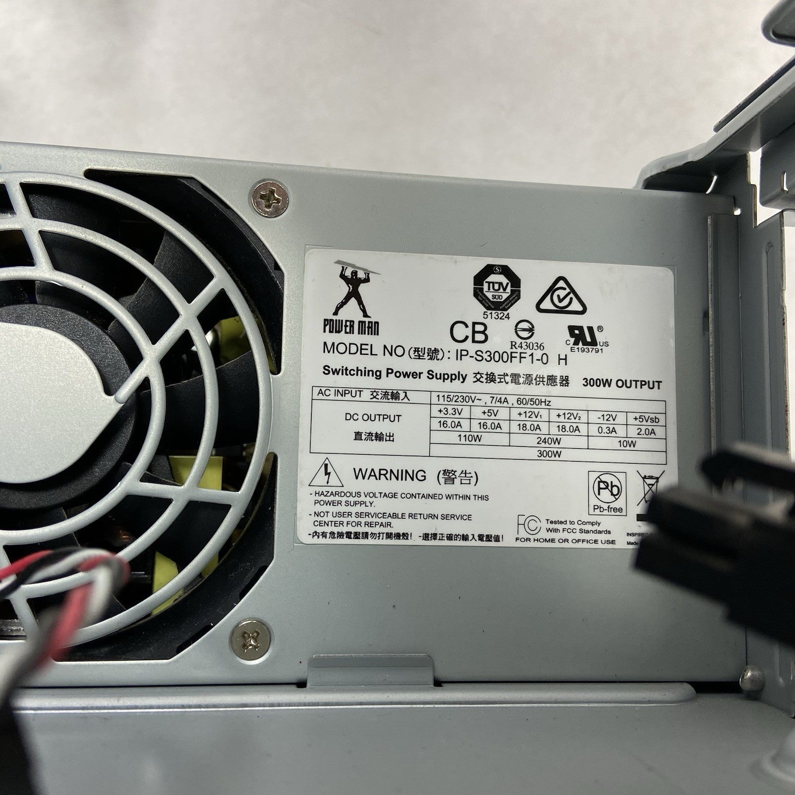 ByteSpeed Value H110M-C SFF mATX Computer Case Power Man IP-S300FF1-0 H 300W PSU11