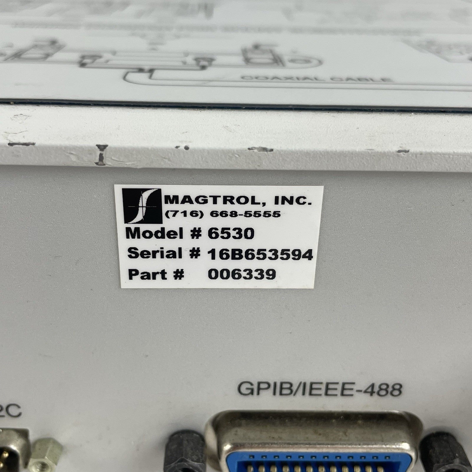Magtrol 6530 3-Phase Power Analyzer Power Tested For Parts Missing Buttons10