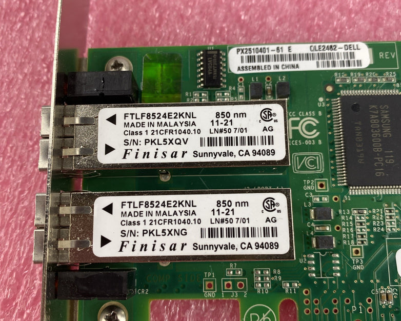 QLogic PX2510401 Dual-Port 4GB Fibre Channel Host Bus Adapter - Lot of 2