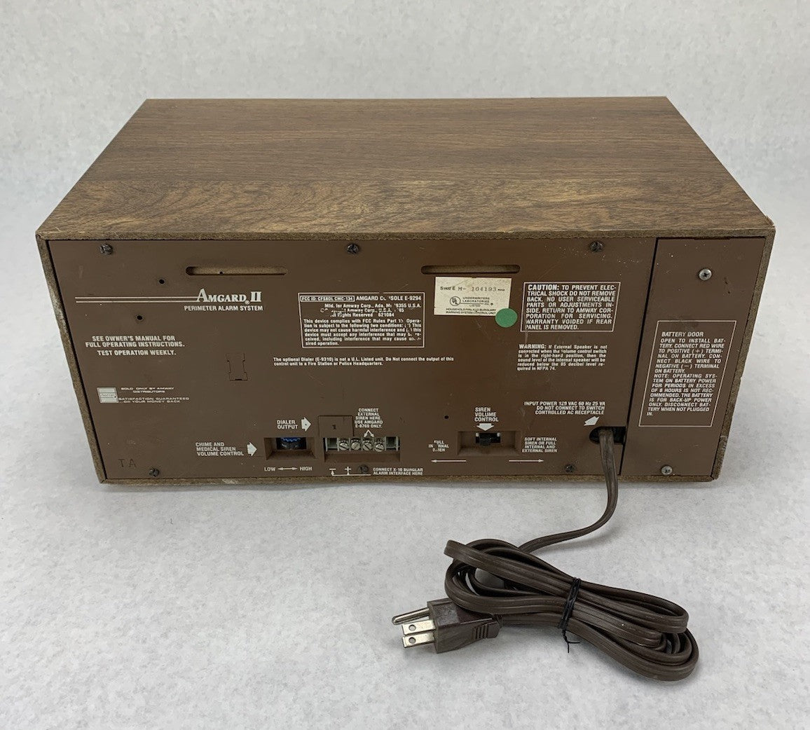 Amway AmGard II E-9294 Perimeter Alarm System - Main Unit Only4