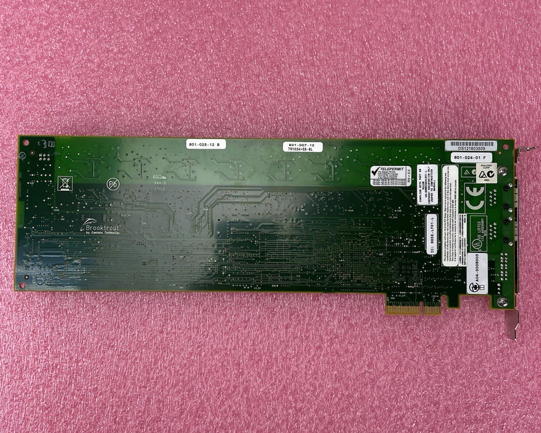 Canta Tech Brooktrout Telepermit TR1034+E8-8L PCIe Fax Board