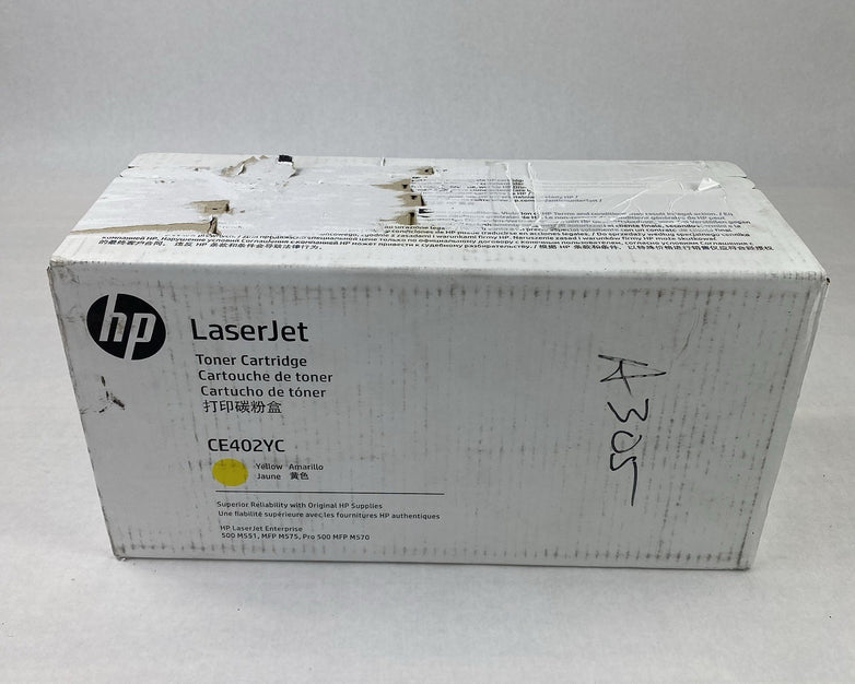 HP LaserJet CE402YC 507A Yellow Toner OEM Factory Sealed