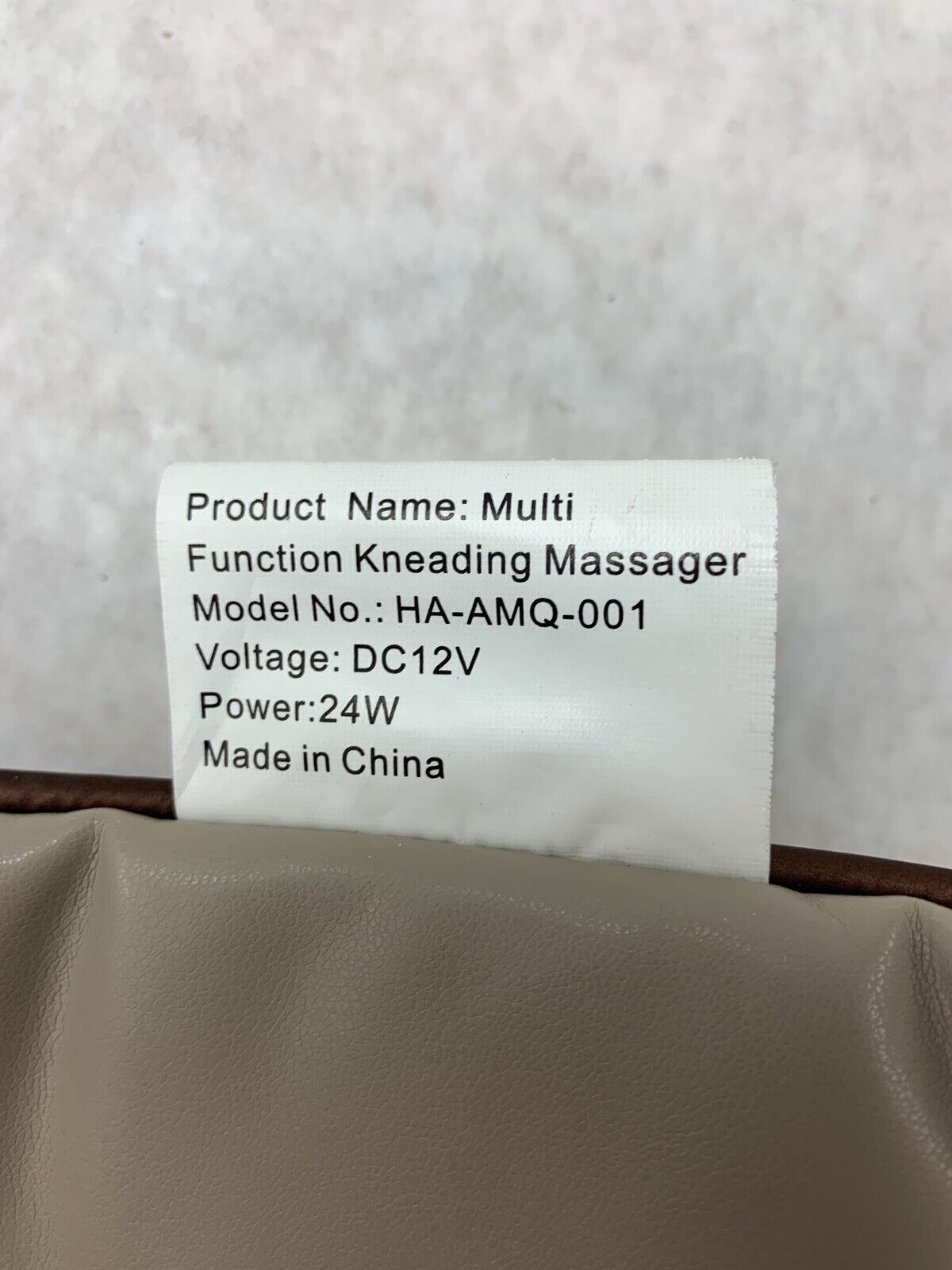 Simbr Kneading Massager  HA-AMQ-001 Tested W/ Power Supply