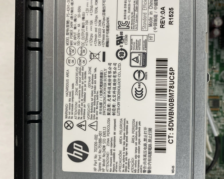 HP EliteDesk 800 G1 SFF Intel Core i5-4590 3.3GHz 16GB RAM No HDD No OS