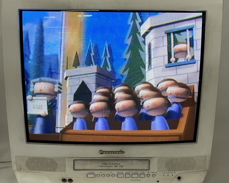 Panasonic PV-C2030W 20" CRT TV VCR & Radio Combo White