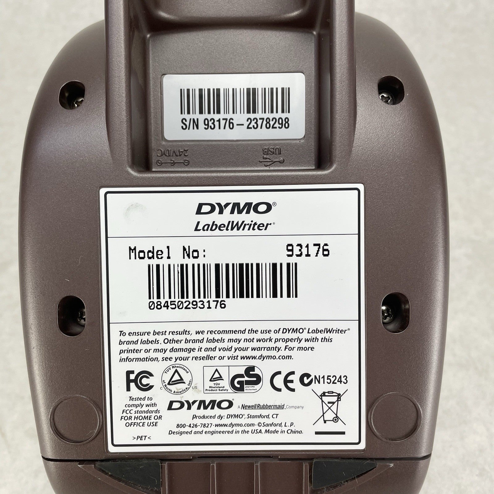 Dymo LabelWriter 400 Turbo Label Thermal Printer No Power Cord or Spool Tested