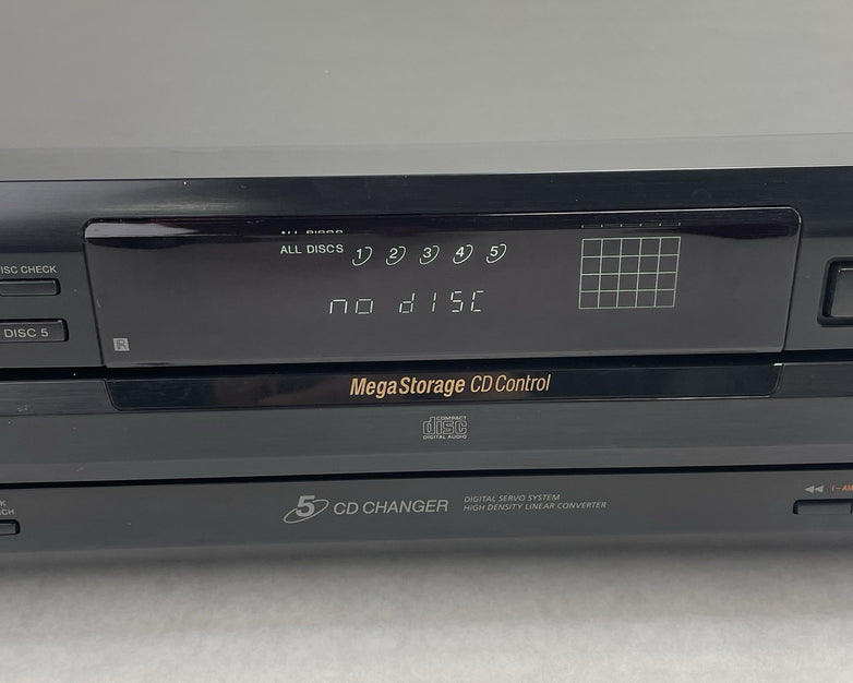 Sony CDP-415 5 DISK CD Player Tested No Remote