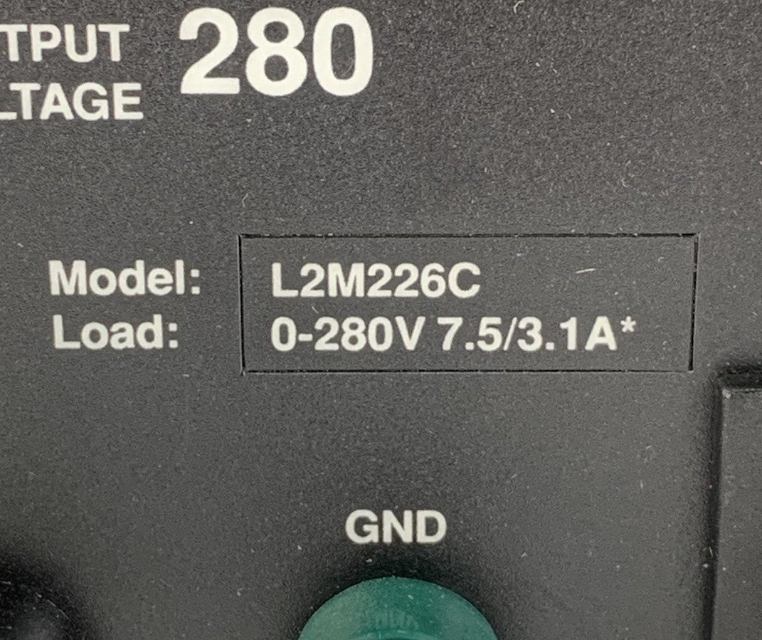 Warner Electric L2M226C Powerstat Variable Autotransformer - Tested3