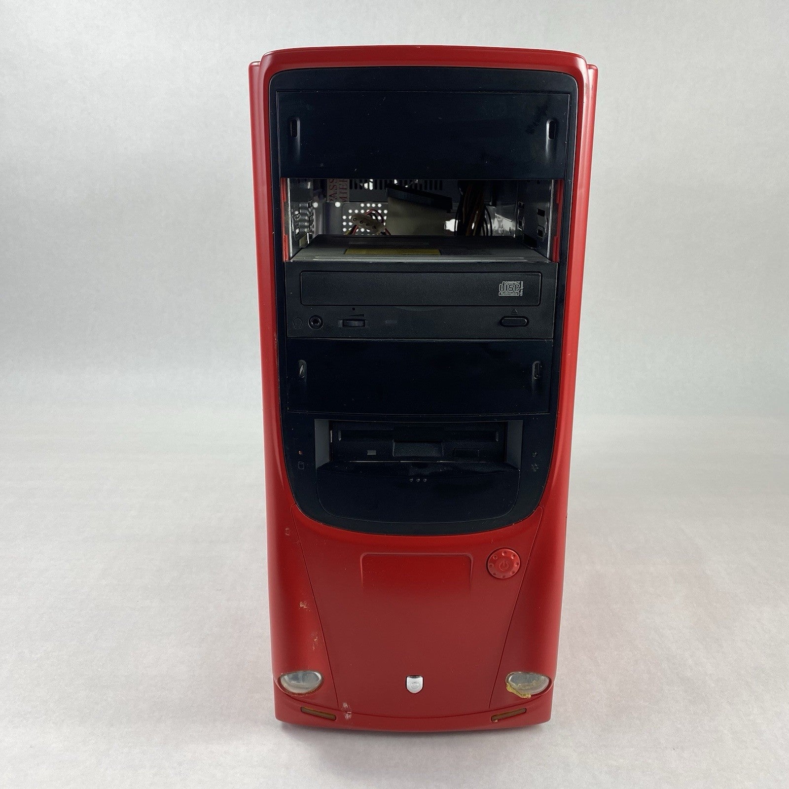Unbranded Mid ATX Red Computer Case with 380W Power Supply