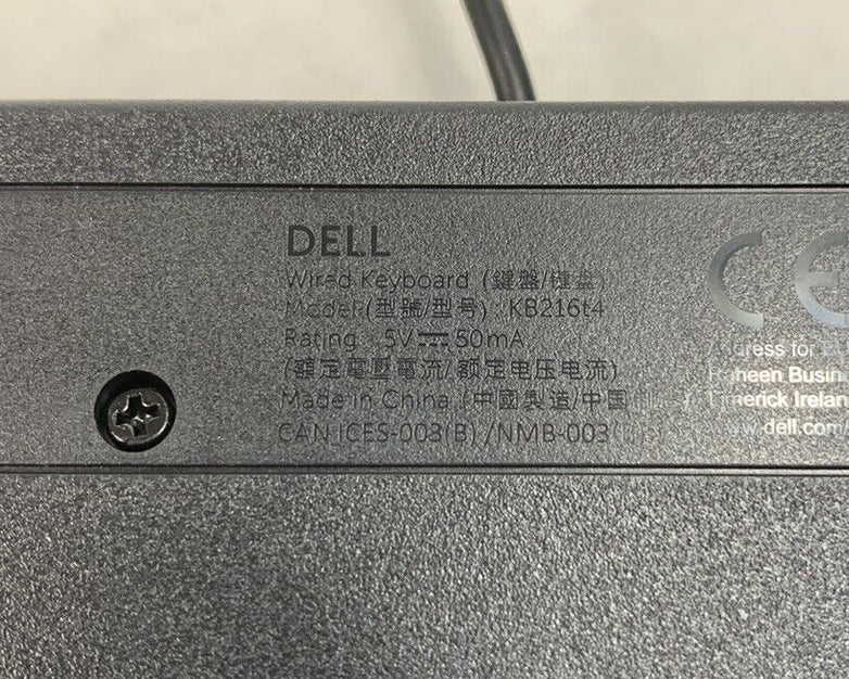 Dell KB216t4 Wired USB Keyboard (Lot of 4)