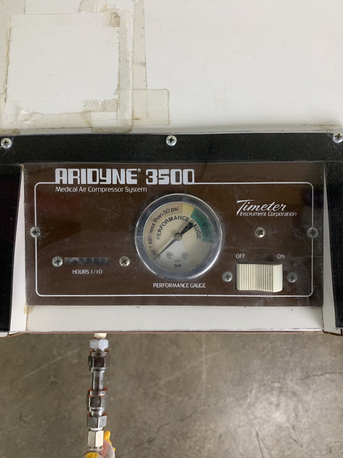 Airdyne 3500 Timeter Instrument Corporation Compressor Powers On Pumps