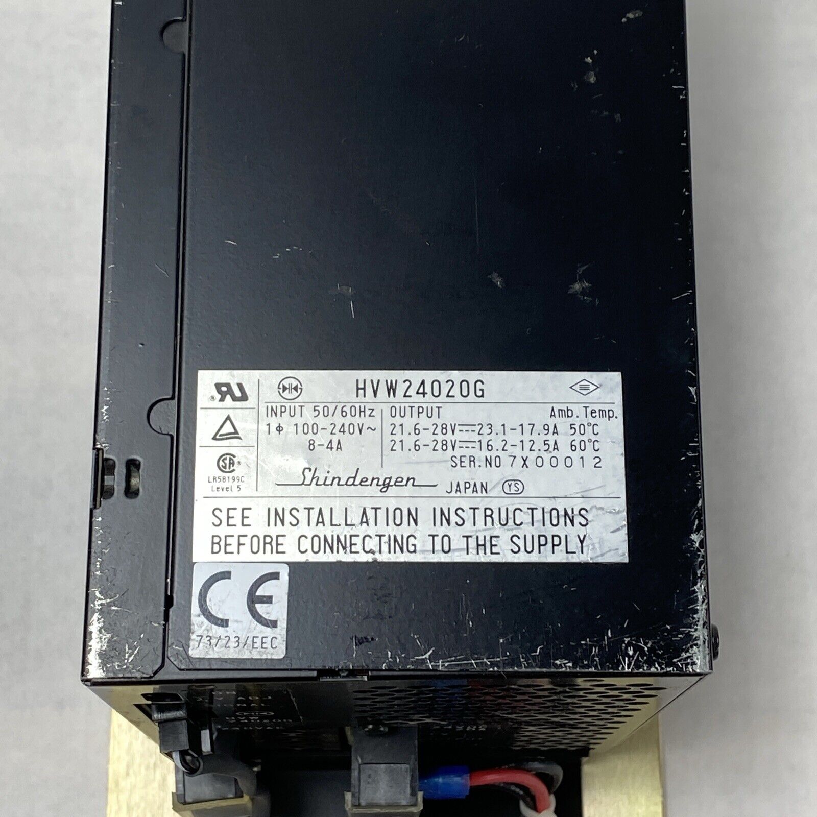 Shindengen HVW24020G Power Supply 100-240 Vac 7766-1