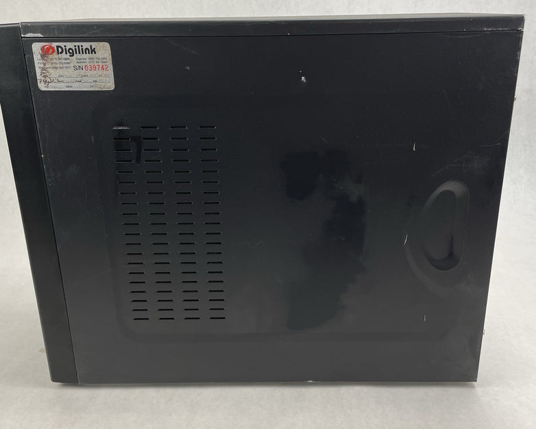 Retro Black mATX Computer Chasis w/ 285 Power Supply Barebones