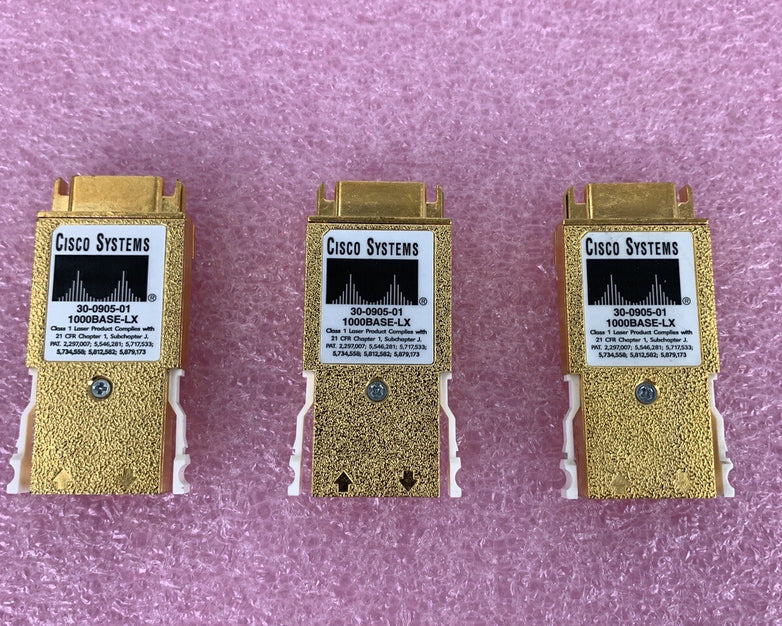 Lot 3 Cisco 30-0905-01 1000Base-LX GBIC Optical Transceiver Module