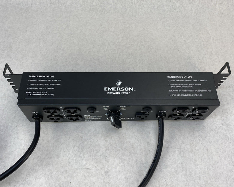 Emerson MP2-120C Liebert MicroPOD AC Power System 120V 16A - Two Straight 5-20P