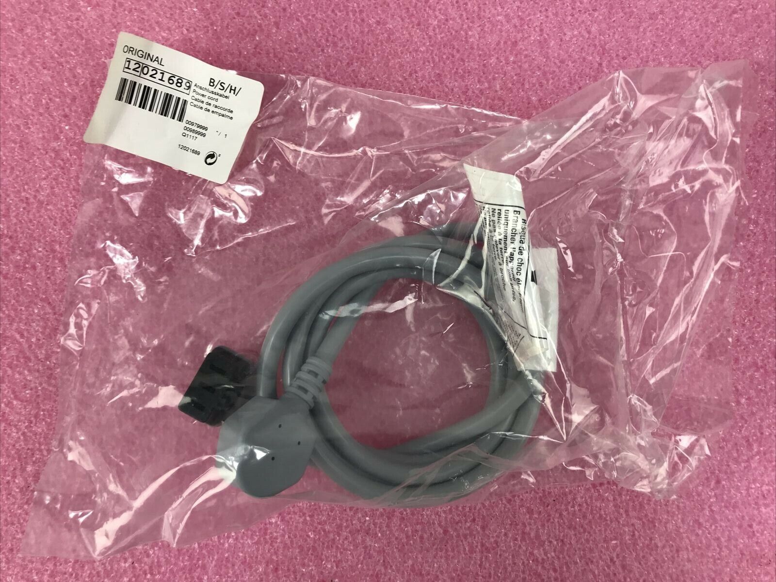 Bosch #12021614 Power Cord Kit (OEM)