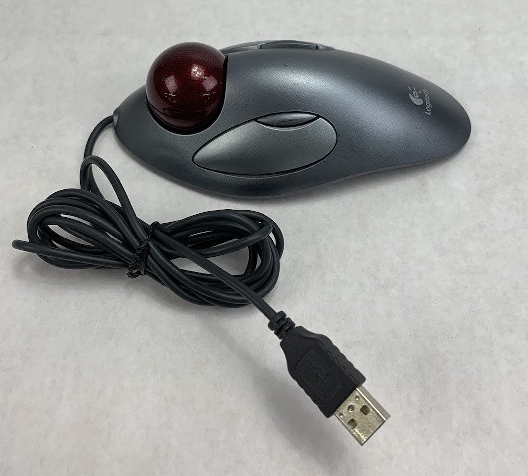 Logitech T-BC21 Wired-USB Trackball Mouse