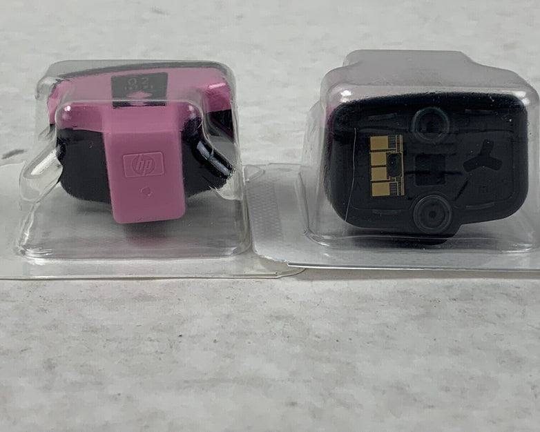 Lot(2) HP PhotoSmart Light Magenta Pink 02 Ink Cartridge NIB Genuine CB284W