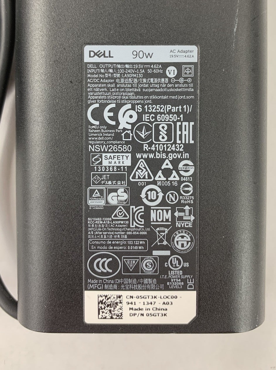 Dell 90W Slim Big Barrel AC Adapter LA90PM130 / HA90PM130 (Mixed Lot of 7)